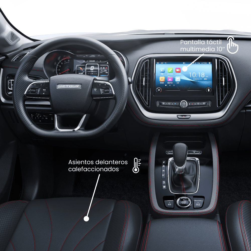 Jetour X70 - Pantalla táctil y asientos delanteros calefaccionados